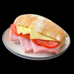 Champagne Ham, Cheese, Tomato Ciabatta