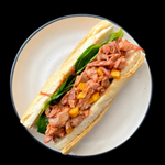 Plum pork & Pineapple Baguette